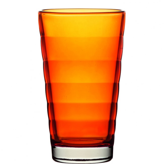Transparant Rang doe niet Servies LEONARDO Wave Color longdrinkglas oranje - Wave color - Leonardo -  Nieuw glas - Glas Servies