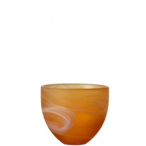 LEONARDO Mood theelichthouder hoogte 8 cm kleur amber
