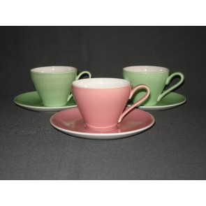 Ceramique Maestricht pastel rose kop & schotel